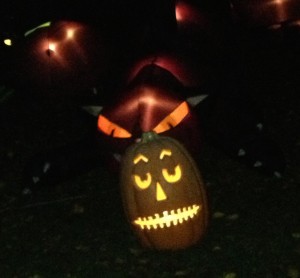 Spooky pumpkins on Boston's Beacon Hill, a scary-fun destination on Halloween! 